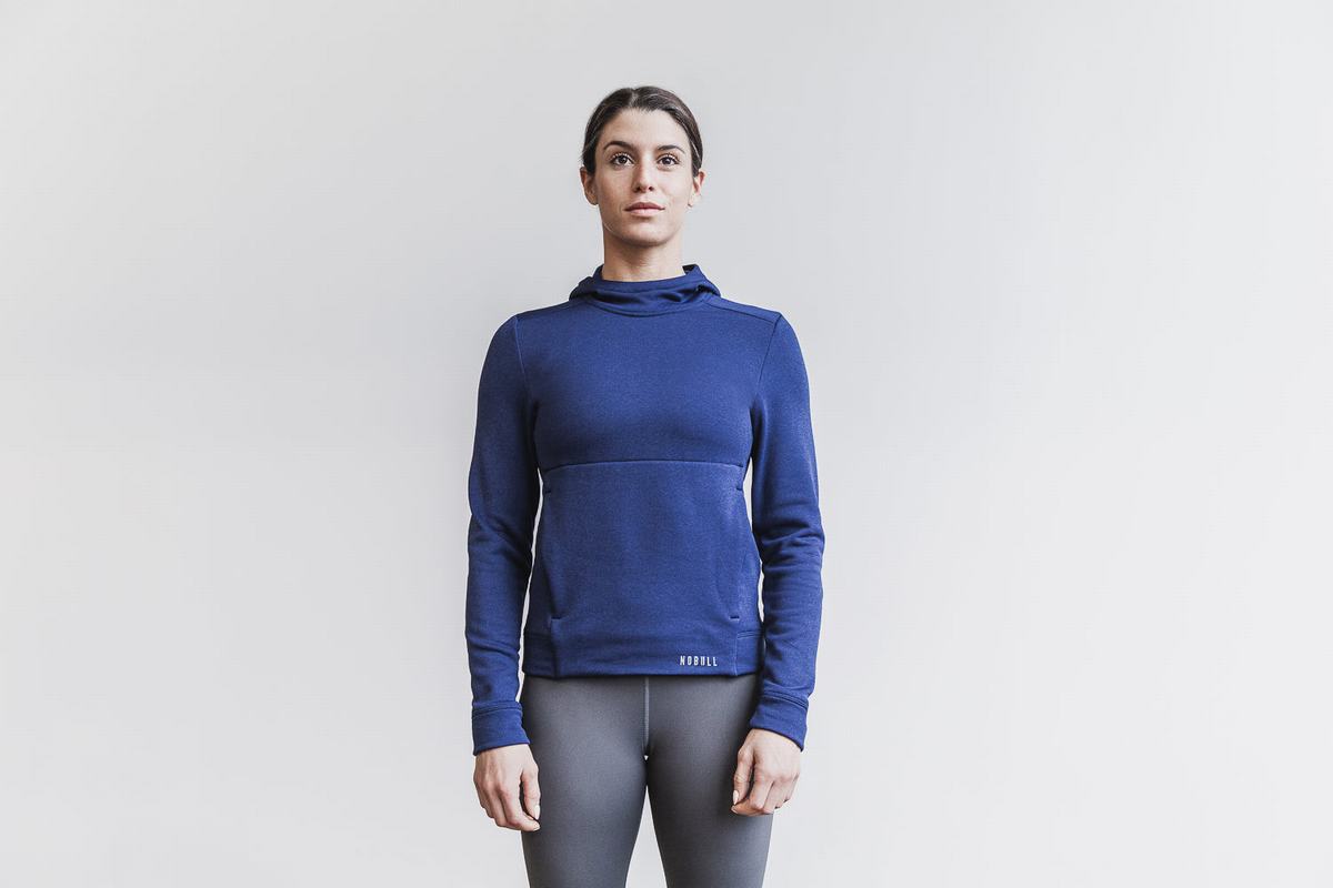 Nobull Performance Women's Hoodie Navy | Australia (AQ7863)